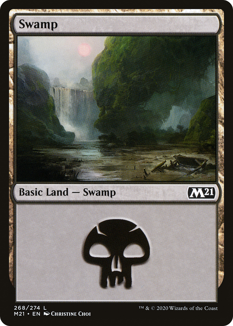 {B}[M21 268] Swamp (268) [Core Set 2021]
