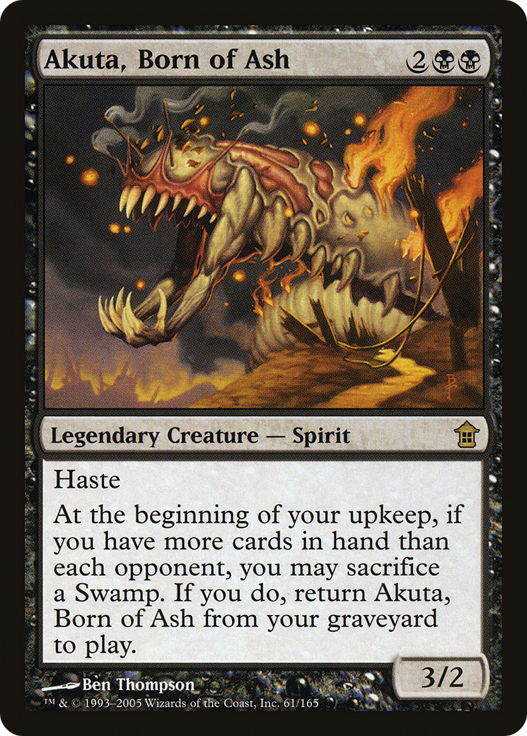 {R} Akuta, Born of Ash [Saviors of Kamigawa][SOK 061]