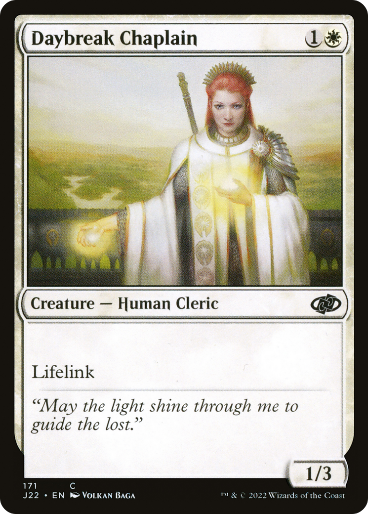 {C} Daybreak Chaplain [Jumpstart 2022][J22 171]