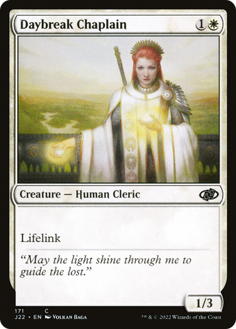{C} Daybreak Chaplain [Jumpstart 2022][J22 171]
