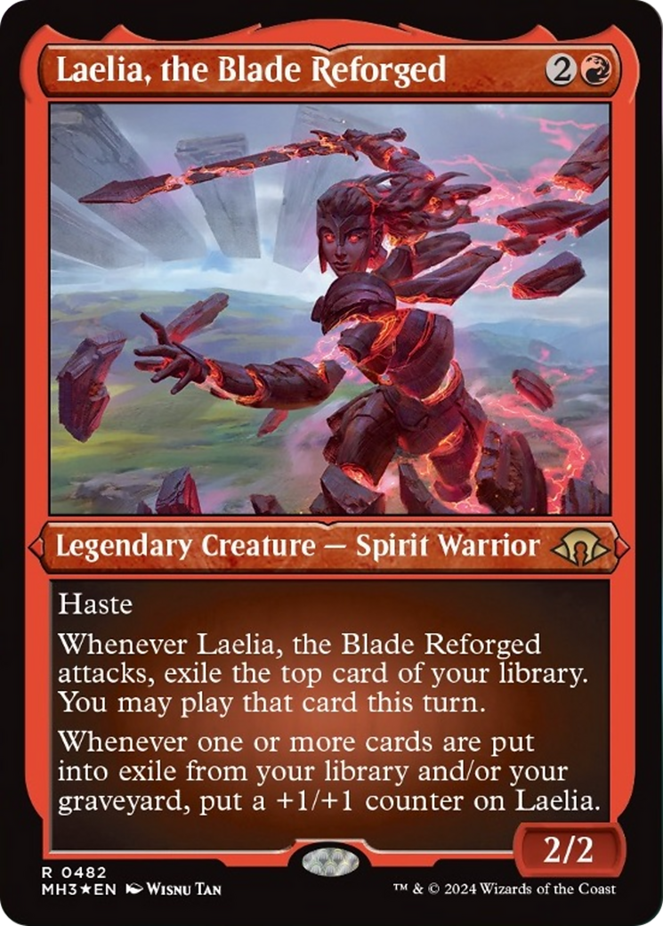 {R} Laelia, the Blade Reforged (Foil Etched) [Modern Horizons 3][MH3 482]