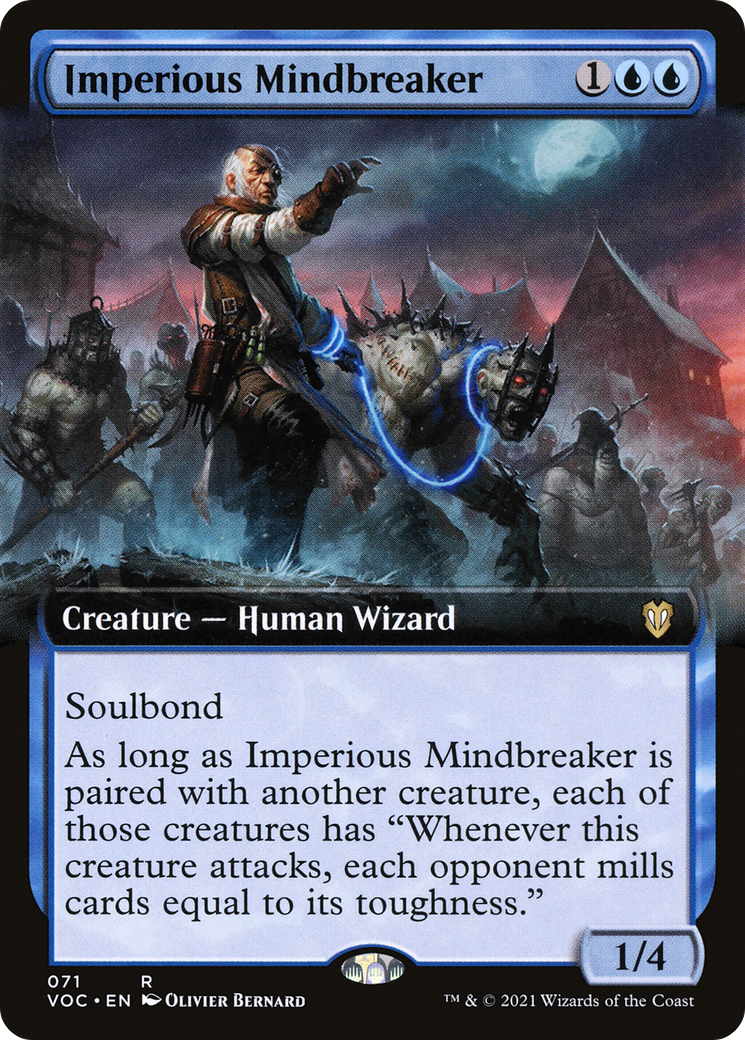 {R} Imperious Mindbreaker (Extended Art) [Innistrad: Crimson Vow Commander][VOC 071]