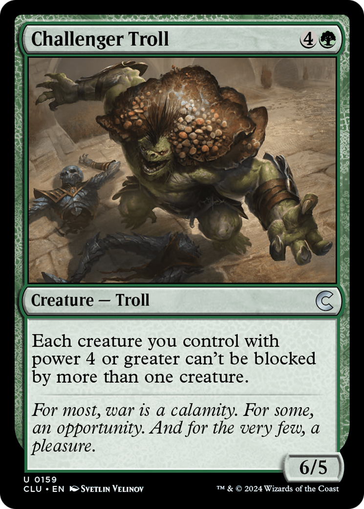 {C} Challenger Troll [Ravnica: Clue Edition][CLU 159]