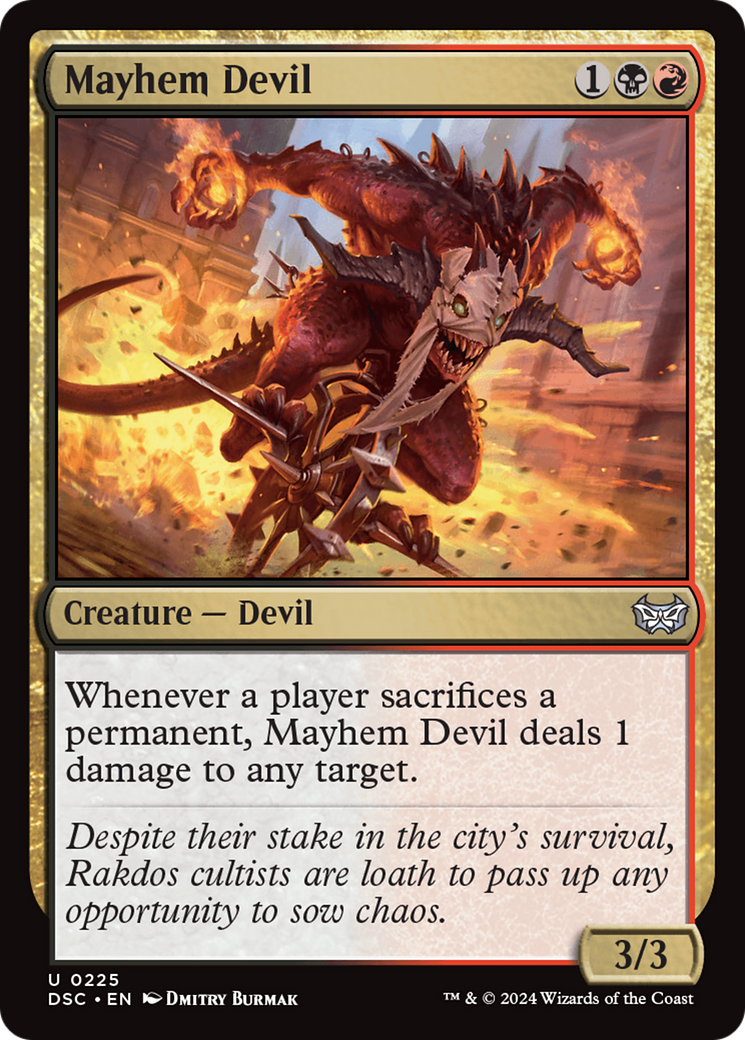 {C} Mayhem Devil [Duskmourn: House of Horror Commander][DSC 225]