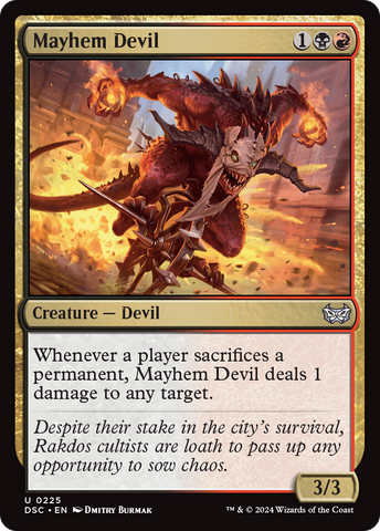 {C} Mayhem Devil [Duskmourn: House of Horror Commander][DSC 225]