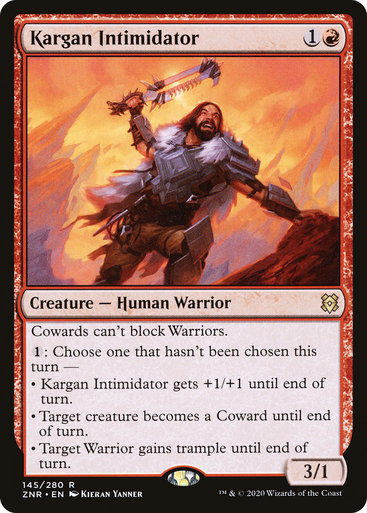 {R} Kargan Intimidator [Zendikar Rising][ZNR 145]
