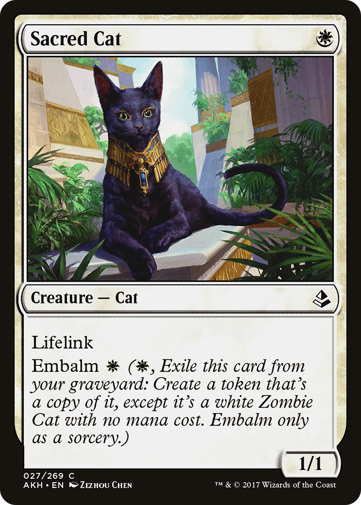 {C} Sacred Cat [Amonkhet][AKH 027] - Misty Mountain Games