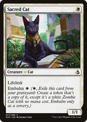 {C} Sacred Cat [Amonkhet][AKH 027]