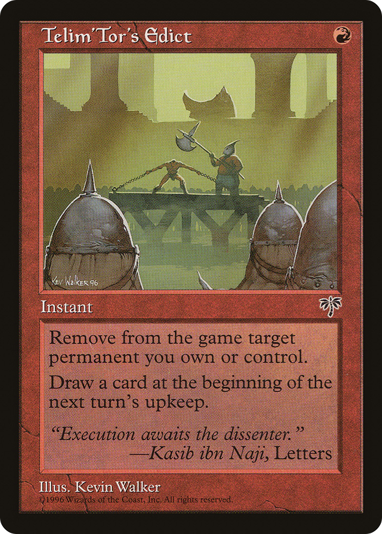 {R} Telim'Tor's Edict [Mirage][MIR 198]
