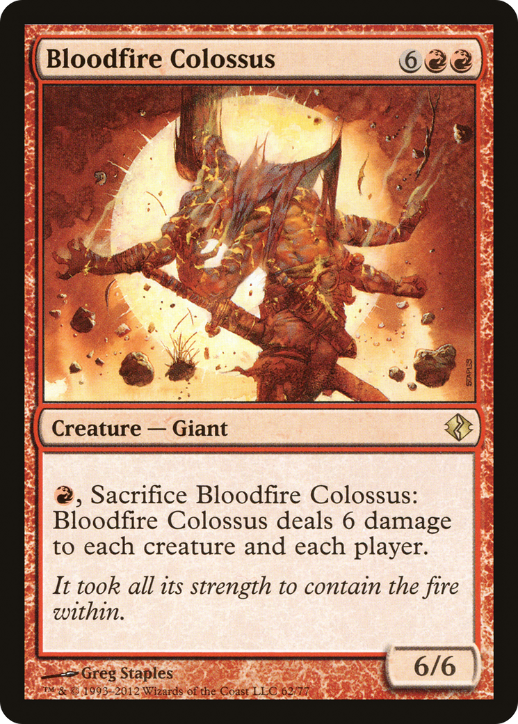 {R} Bloodfire Colossus [Duel Decks: Venser vs. Koth][DDI 062]