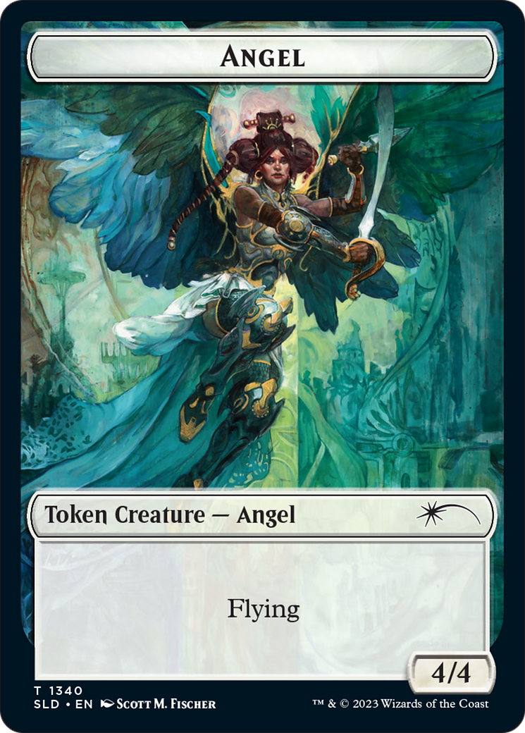 {T} Angel (SLD) // Soldier (GRN) Double-Sided Token [Secret Lair: Angels Tokens][TSLDA 1340//2]