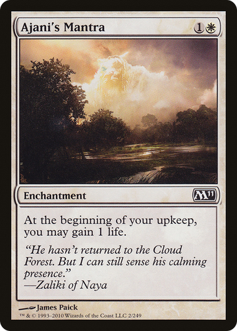 {C} Ajani's Mantra [Magic 2011][M11 002]