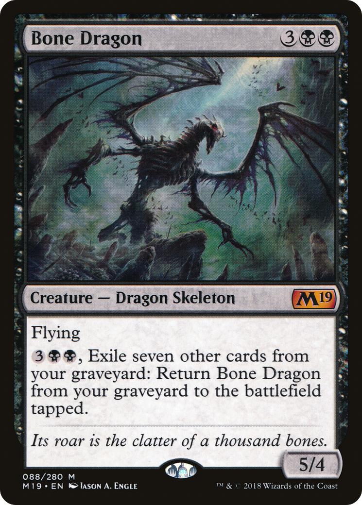 {R} Bone Dragon [Core Set 2019][M19 088] - Misty Mountain Games