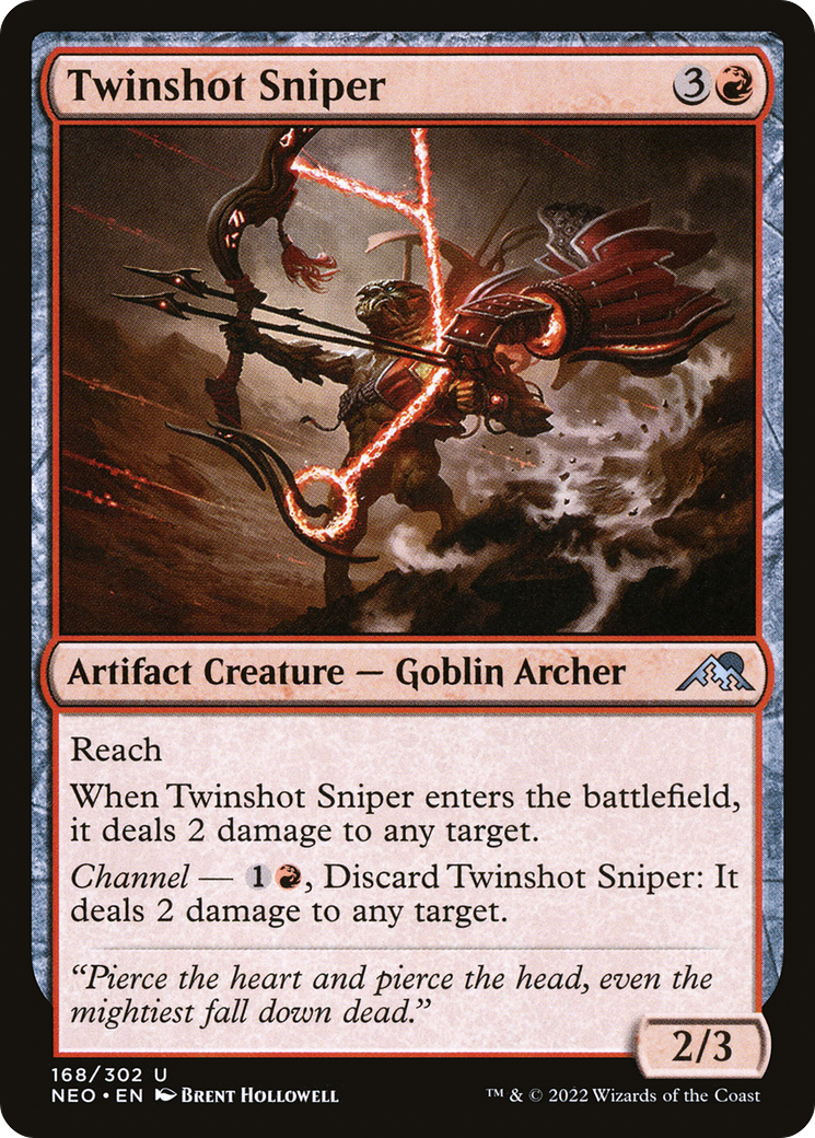 {C} Twinshot Sniper [Kamigawa: Neon Dynasty][NEO 168]