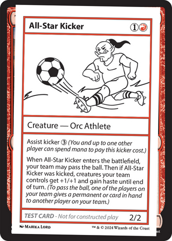 {C} All-Star Kicker [Mystery Booster 2 Playtest Cards][MB2 PLAYTEST]