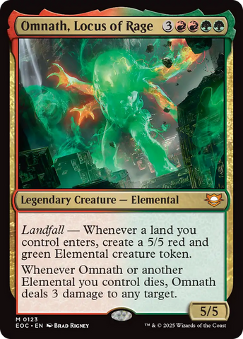 {@@ EOC R} Omnath, Locus of Rage [Edge of Eternities Commander][EOC 123]