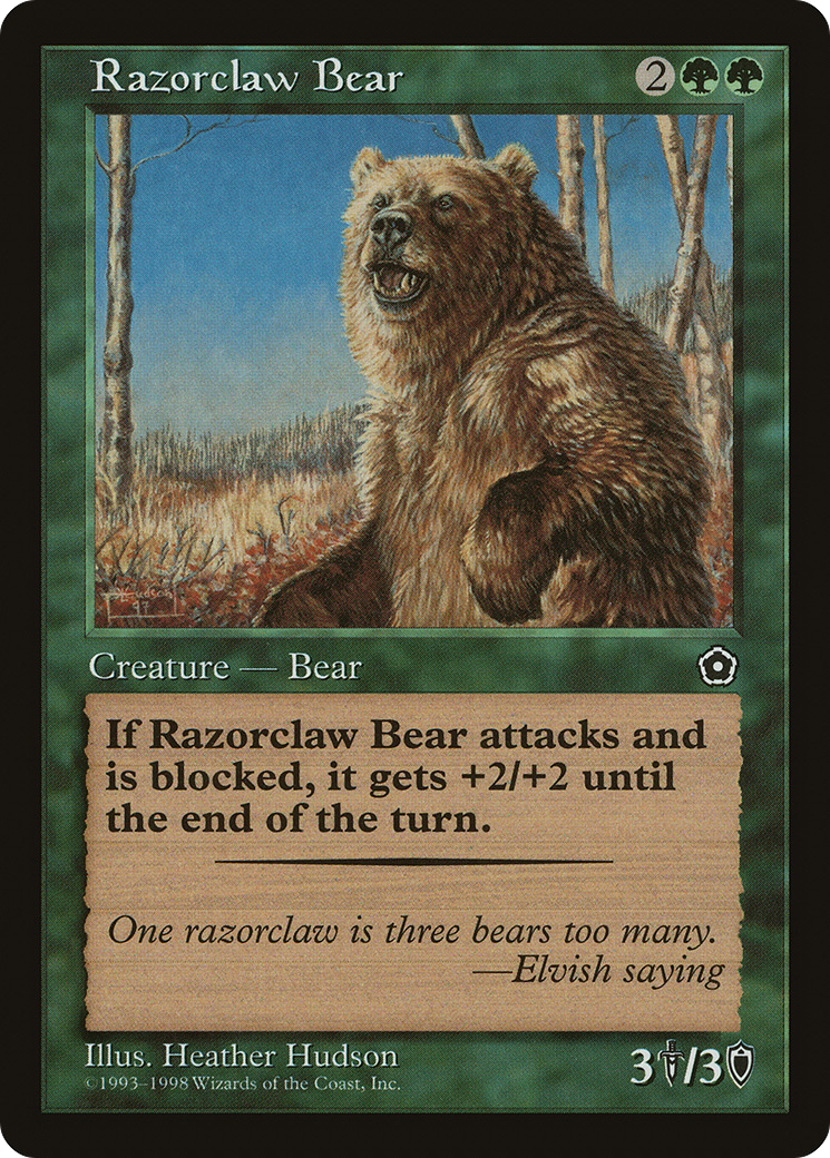 {R} Razorclaw Bear [Portal Second Age][PO2 142] - Misty Mountain Games