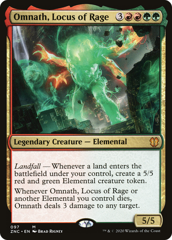 {R} Omnath, Locus of Rage [Zendikar Rising Commander][ZNC 097]