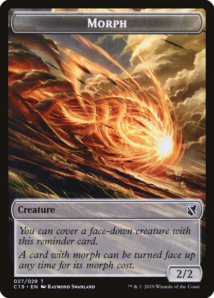 {T} Saproling // Morph Double-sided Token [Commander 2019 Tokens][TC19 019]