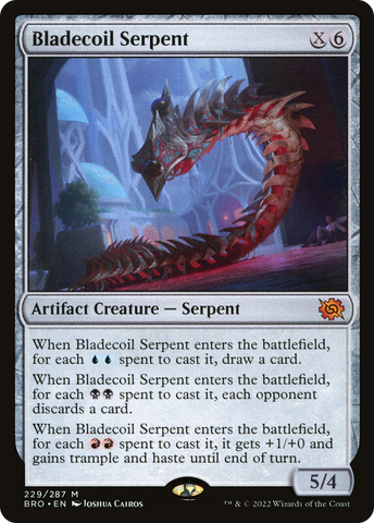 {R} Bladecoil Serpent [The Brothers' War][BRO 229]