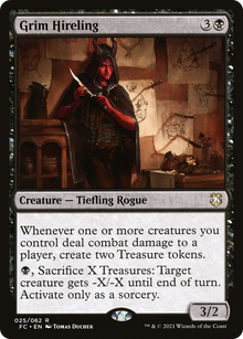 {R} Grim Hireling [Dungeons & Dragons: Adventures in the Forgotten Realms Commander][AFC 025]