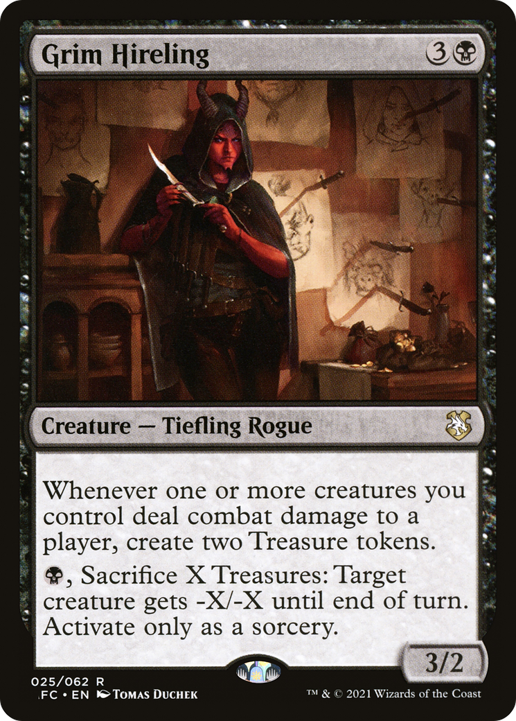 {R} Grim Hireling [Dungeons & Dragons: Adventures in the Forgotten Realms Commander][AFC 025]