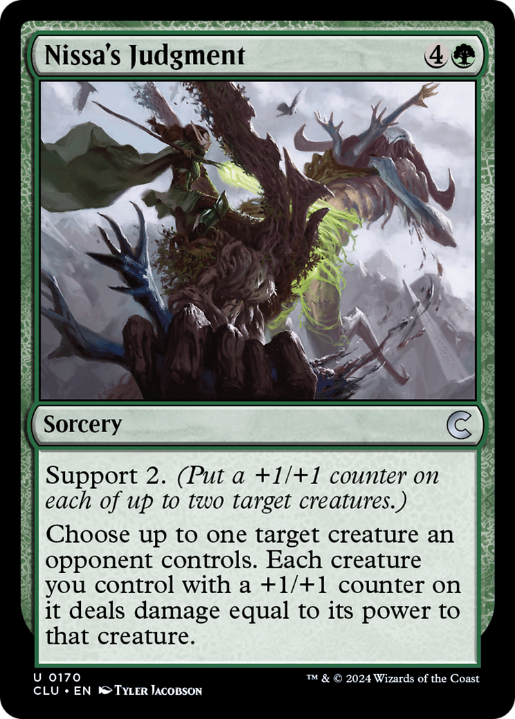 {C} Nissa's Judgment [Ravnica: Clue Edition][CLU 170]