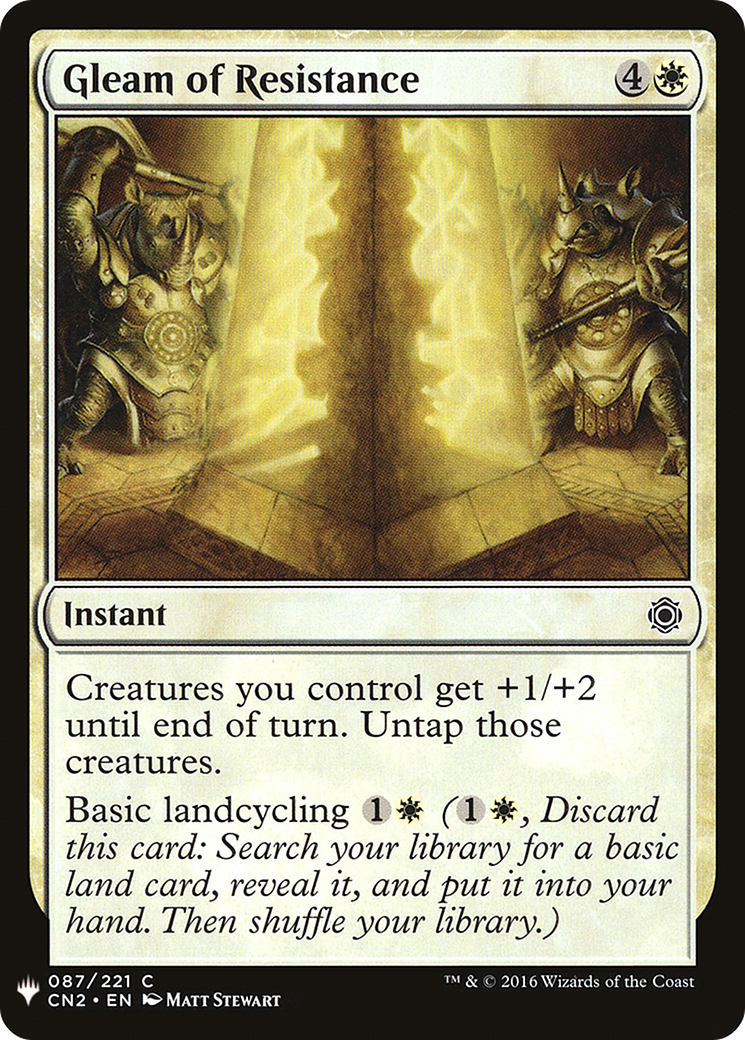 {C} Gleam of Resistance [Mystery Booster][LS CN2 087]
