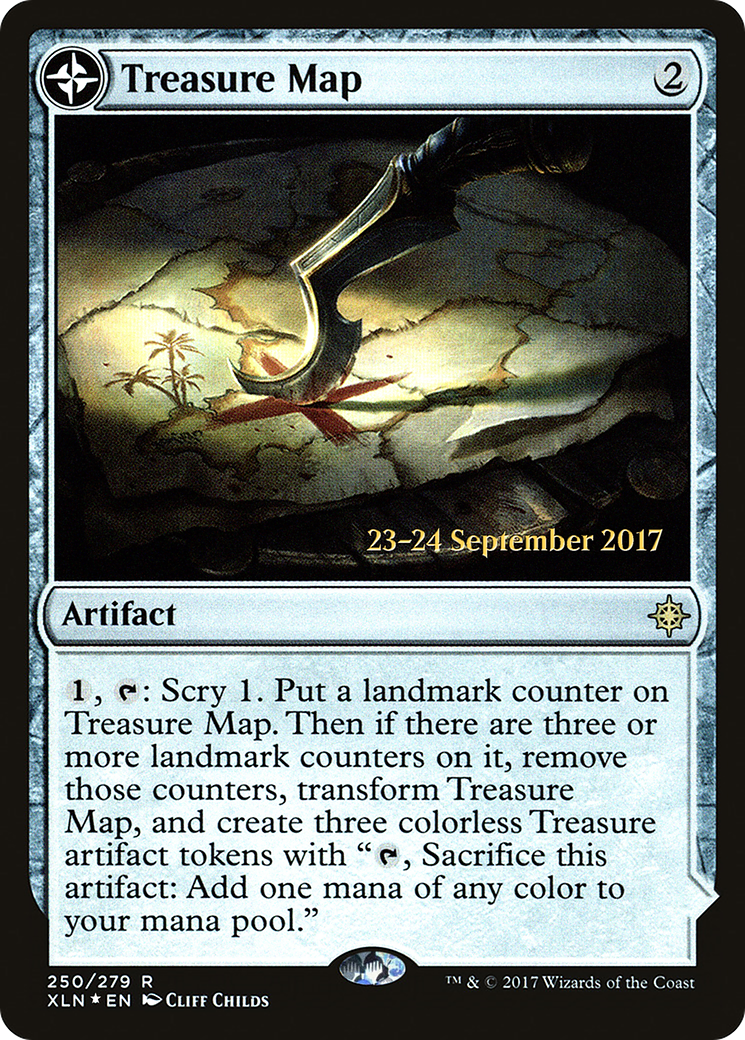 {R} Treasure Map // Treasure Cove [Ixalan Prerelease Promos][PR XLN 250] - Misty Mountain Games