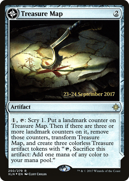 {R} Treasure Map // Treasure Cove [Ixalan Prerelease Promos][PR XLN 250] - Misty Mountain Games