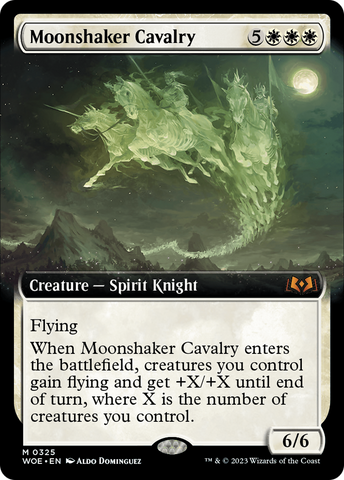 {@R} Moonshaker Cavalry (Extended Art) [Wilds of Eldraine][WOE 325]