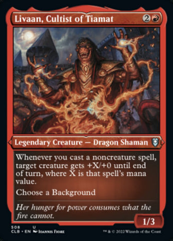 {C} Livaan, Cultist of Tiamat (Foil Etched) [Commander Legends: Battle for Baldur's Gate][CLB 508]