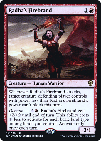 {R} Radha's Firebrand [Dominaria United Prerelease Promos][PR DMU 141]