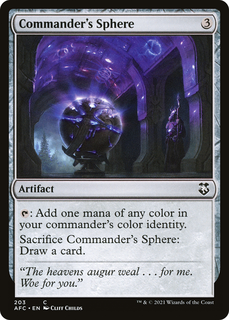 {C} Commander's Sphere [Dungeons & Dragons: Adventures in the Forgotten Realms Commander][AFC 203]