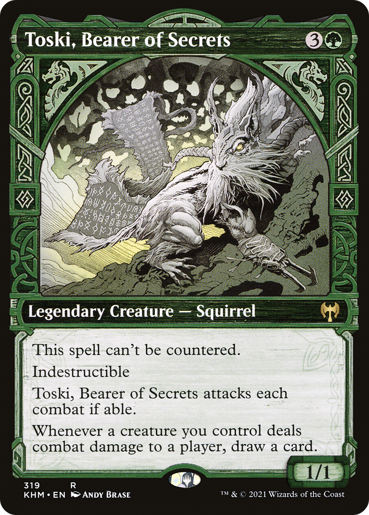 {R} Toski, Bearer of Secrets (Showcase) [Kaldheim][KHM 319]