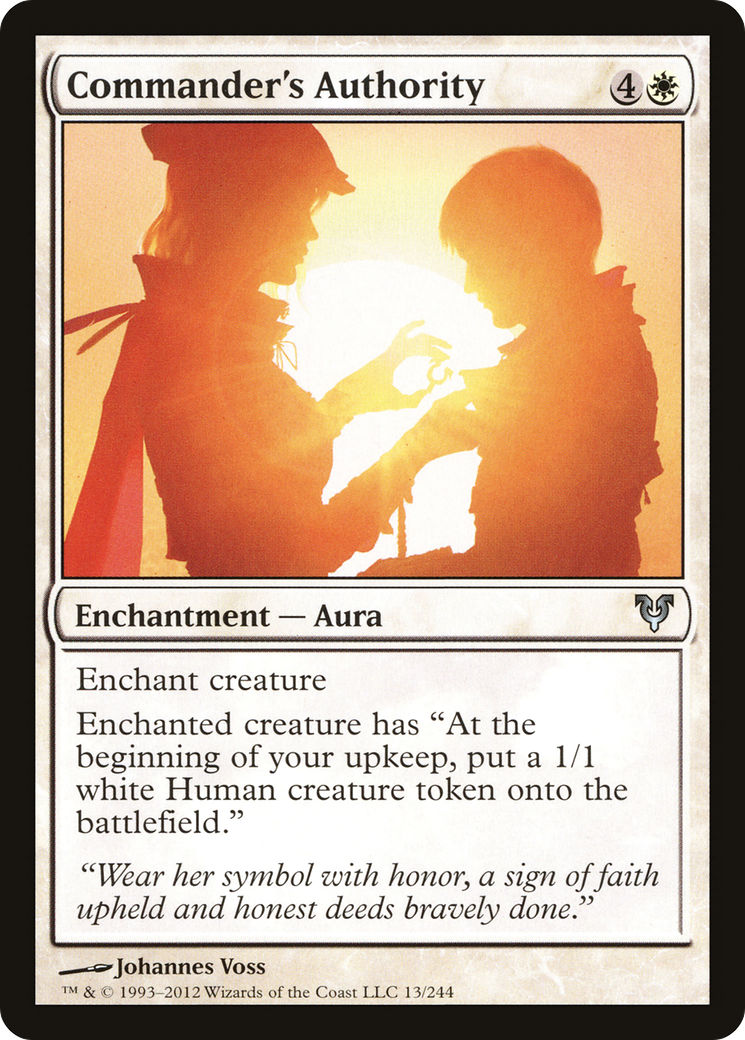 {C} Commander's Authority [Avacyn Restored][AVR 013]