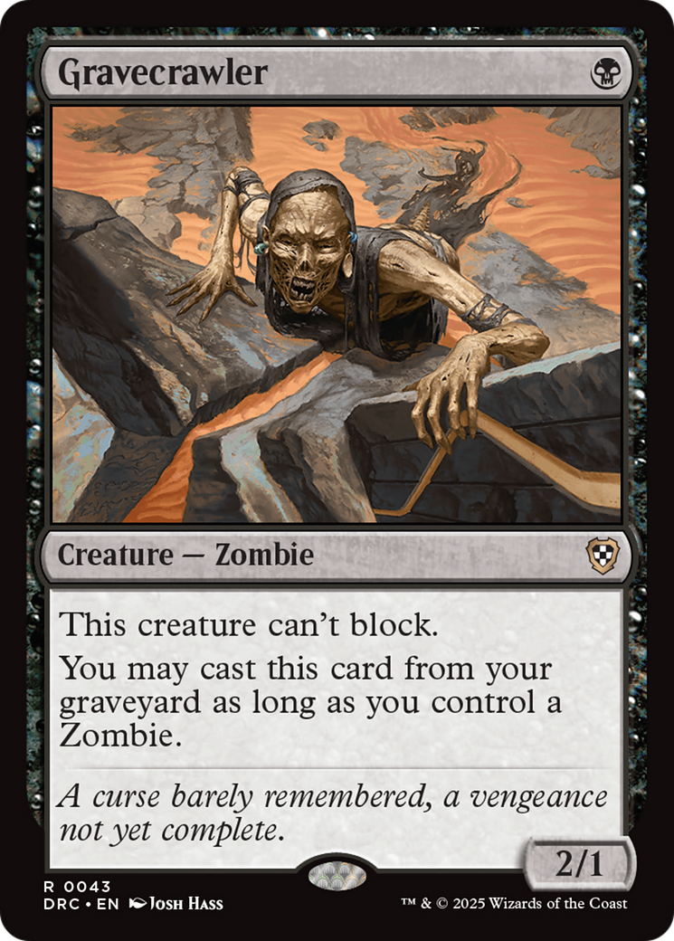 {R} Gravecrawler [Aetherdrift Commander][DRC 043]