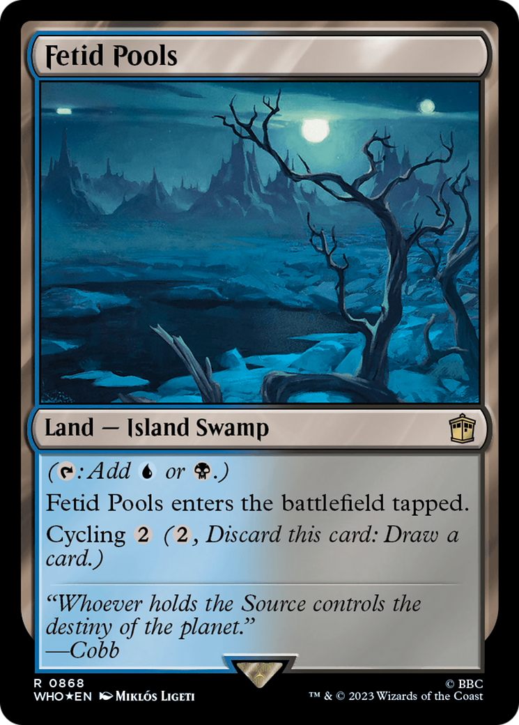 {R} Fetid Pools (Surge Foil) [Doctor Who][WHO 868]