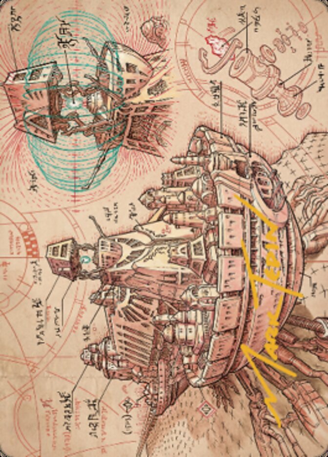 {A} Defense Grid Art Card (Gold-Stamped Signature) [The Brothers' War Art Series][GS ABRO 058]
