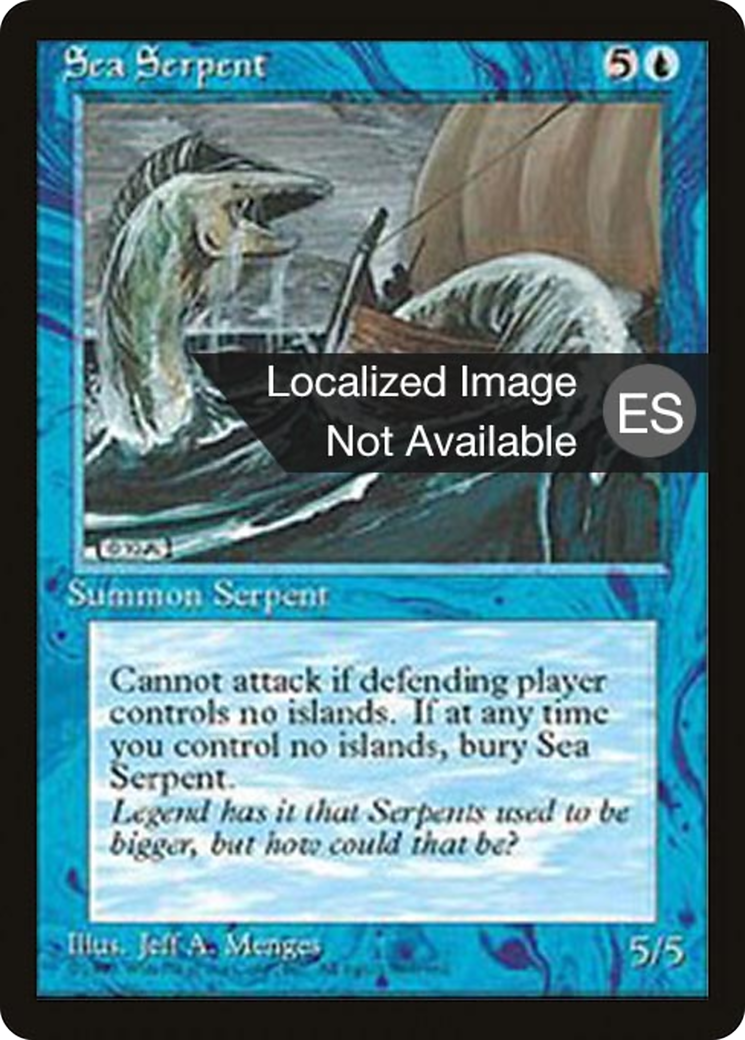 {F} Sea Serpent [Fourth Edition (Foreign Black Border)][FBB 4ED 098]