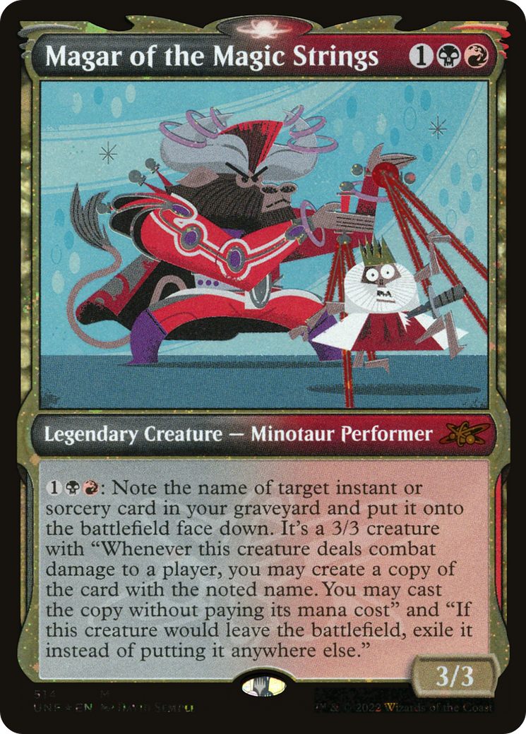 {R} Magar of the Magic Strings (Showcase) (Galaxy Foil) [Unfinity][UNF 514]