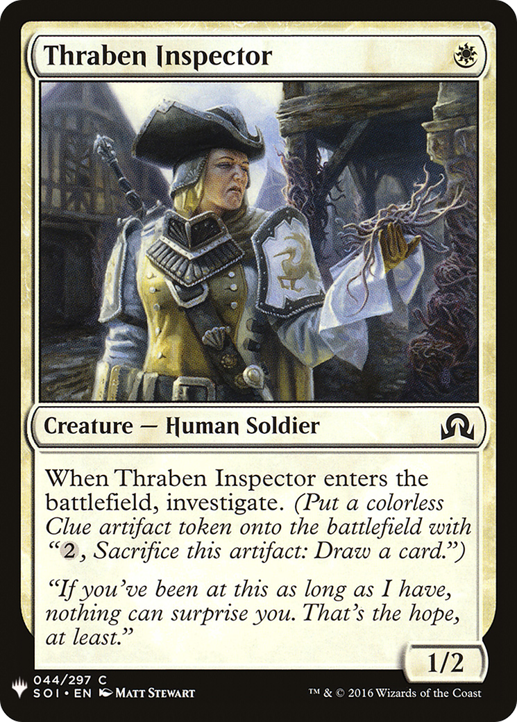 {C} Thraben Inspector [Mystery Booster][LS SOI 044] - Misty Mountain Games