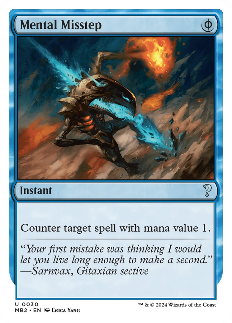 {C} Mental Misstep (White Border) [Mystery Booster 2][MB2 030]