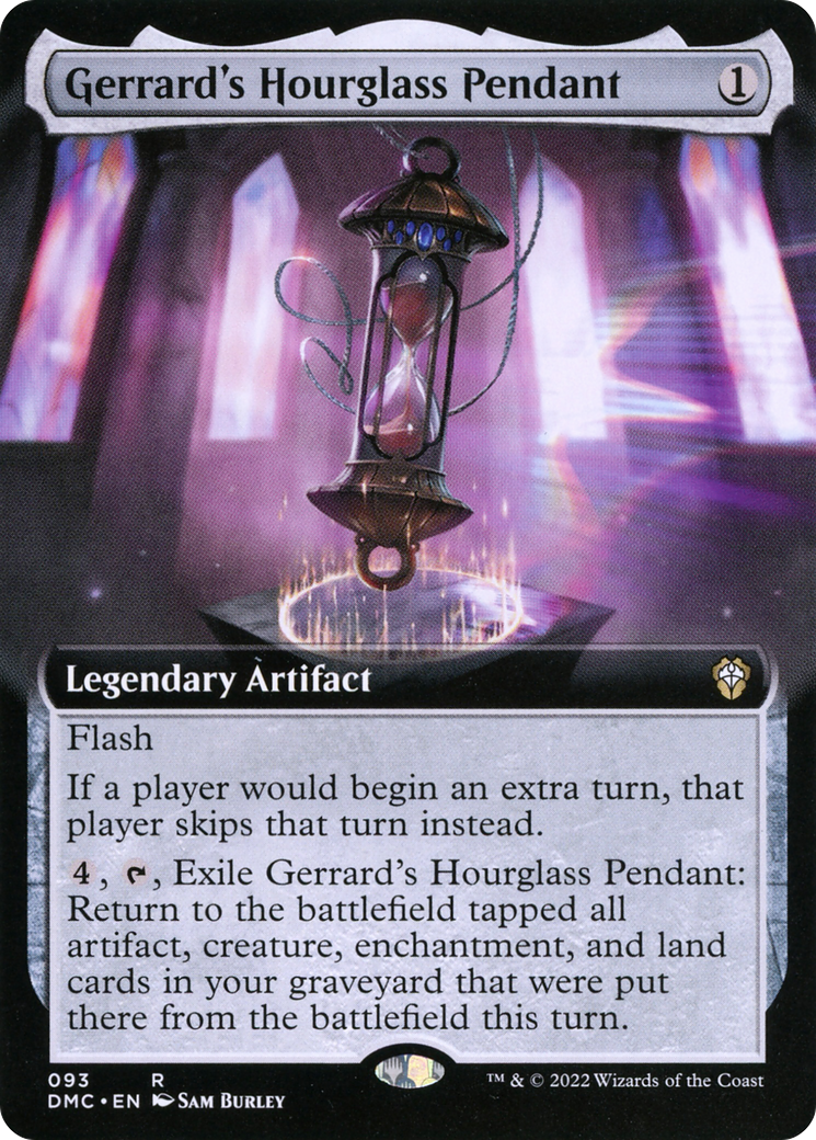 {R} Gerrard's Hourglass Pendant (Extended Art) [Dominaria United Commander][DMC 093]