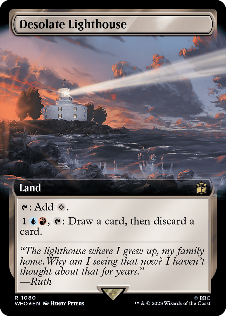 {R} Desolate Lighthouse (Extended Art) (Surge Foil) [Doctor Who][WHO 1080]