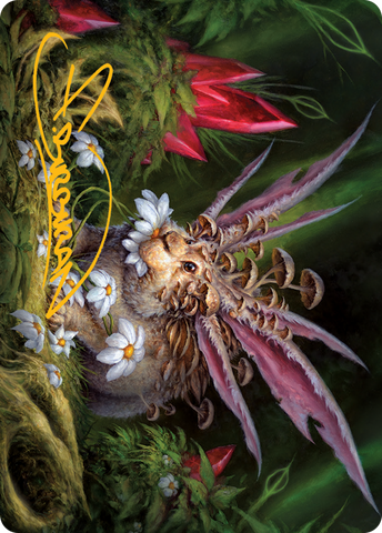 {A} Placid Rottentail Art Card (Gold-Stamped Signature) [March of the Machine Art Series][GS AMOM 039]