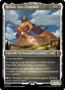 {R} Heliod, Sun-Crowned (Foil Etched) [Commander Masters][CMM 462]