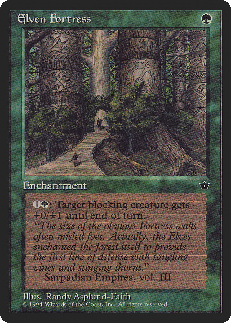 {C} Elven Fortress (Randy Asplund-Faith) [Fallen Empires][FEM 65B]