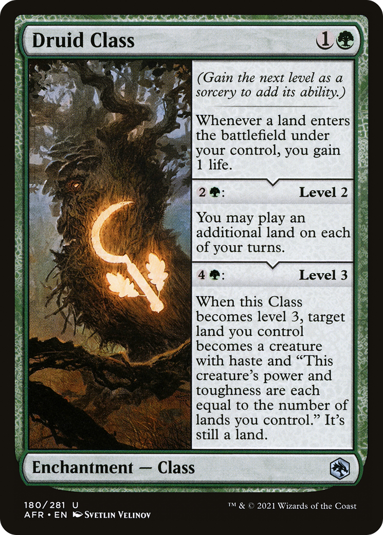 {C} Druid Class [Dungeons & Dragons: Adventures in the Forgotten Realms][AFR 180]