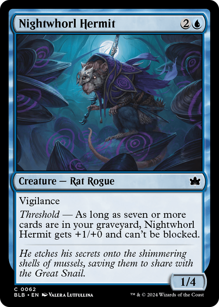 {@C} Nightwhorl Hermit [Bloomburrow][BLB 062]